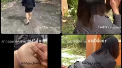 คลิปหลุดทวิตเตอร์ Twitter สาวออฟฟิศสาย Outdoor ชวนเทพควยใหญ่